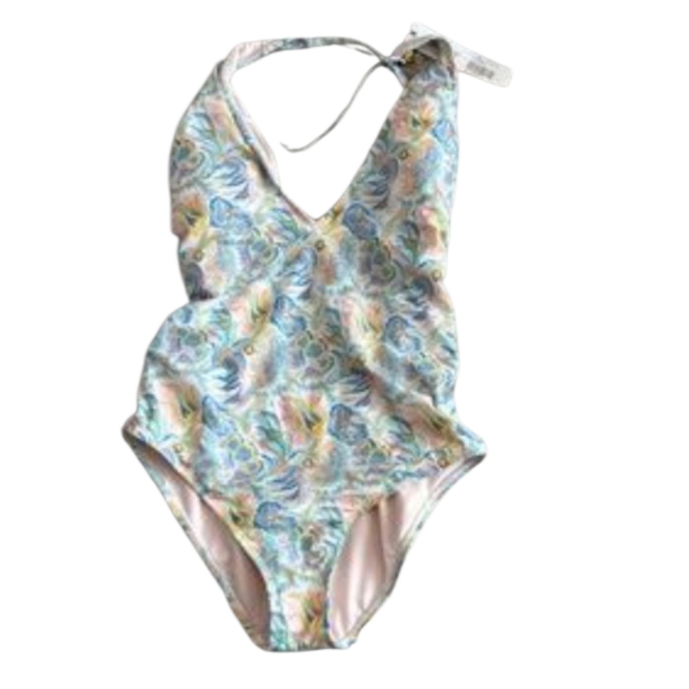 Antonio Melani x Liberty Fabrics One Piece Swimsuit Paisley Floral Multi Size 14